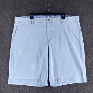 Tommy Bahama Chino Shorts Mens 42 Light Blue Cotton Tencel Stretch Casual Beach